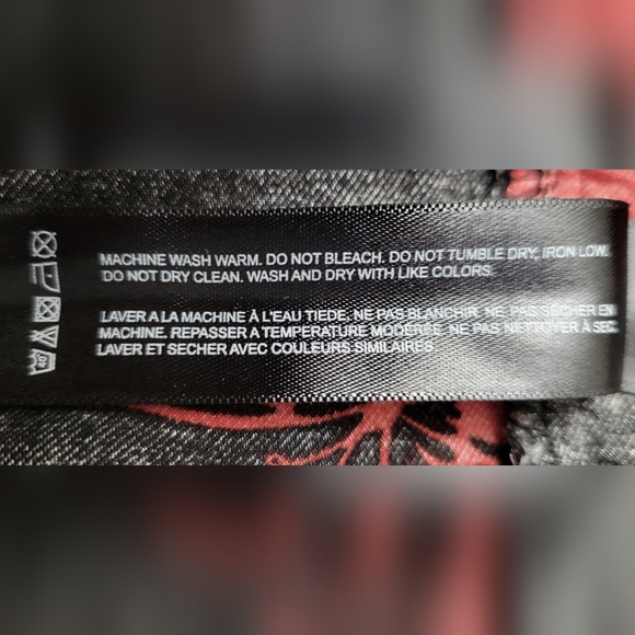 Cactus Ricky Singh Black and Red Butterfly Bomber Jacket | Size Small - Picture 5 of 5